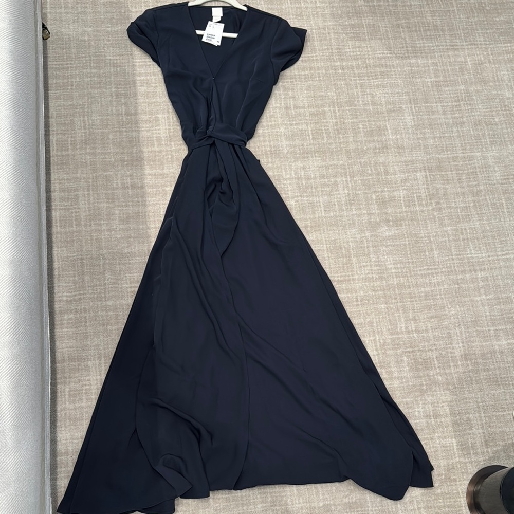 Elegant Navy Blue Maxi Dress